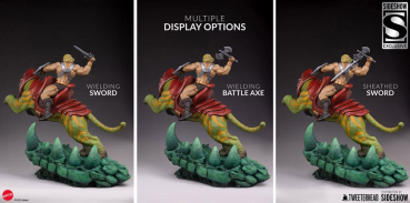 He-Man & Battle Cat Statue Classic Deluxe Sideshow Exclusive, Masters of the Universe, 59 cm