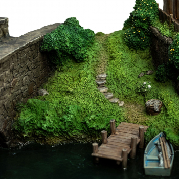 Hobbiton Mill & Bridge Diorama, The Hobbit: An Unexpected Journey, 31 cm