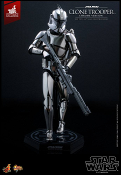 Clone Trooper (Chrome Ver.) Actionfigur 1:6 Movie Masterpiece Series Exclusive, Star Wars, 30 cm