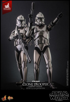 Clone Trooper (Chrome Ver.) Actionfigur 1:6 Movie Masterpiece Series Exclusive, Star Wars, 30 cm