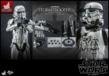 Stormtrooper (Chrome Version) Action Figure 1/6 Movie Masterpiece Series Exclusive, Star Wars, 30 cm