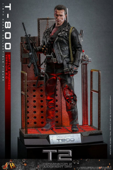 T-800 (Battle Damaged Version 2.0) Action Figure Movie Masterpiece Series, Terminator 2, 32 cm