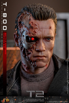 T-800 (Battle Damaged Version 2.0) Actionfigur Movie Masterpiece Series, Terminator 2, 32 cm