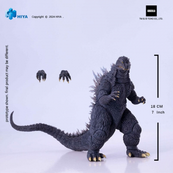 Godzilla Actionfigur Exquisite Basic, Godzilla against Mechagodzilla (2002), 18 cm