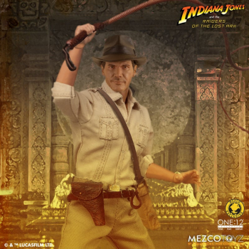 Indiana Jones Actionfigur 1:12 Mezco Exclusive, Jäger des verlorenen Schatzes, 17 cm