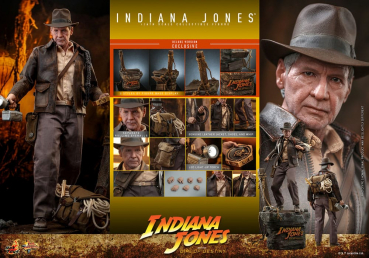 Indiana Jones Action Figure 1/6 Movie Masterpiece Series Deluxe Version, Indiana Jones and the Dial of Destiny, 30 cm