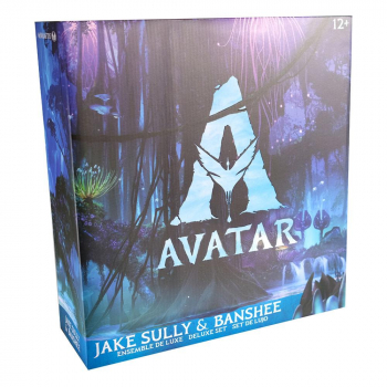 Jake Sully & Banshee Actionfiguren Deluxe-Set, Avatar - Aufbruch nach Pandora, 18 cm