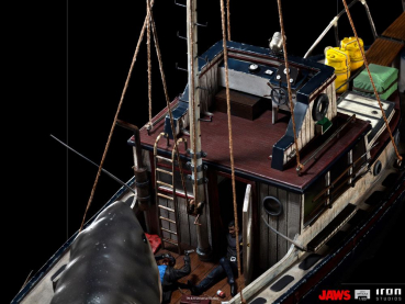 Jaws Attack Statue 1:20 Demi Art Scale, Der weiße Hai, 104 cm