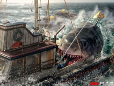 Jaws Attack Statue 1:20 Demi Art Scale, Der weiße Hai, 104 cm