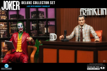 The Joker (Live with Murray Franklin) Action Figure Deluxe Collector Set DC Multiverse, 18 cm