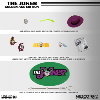 The Joker (Golden Age Edition) Actionfigur 1:12 Mezco, DC Comics, 17 cm