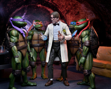 Professor Jordan Perry Actionfiguren-Doppelpack, Turtles II - Das Geheimnis des Ooze, 18 cm