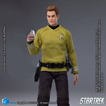 James T. Kirk Actionfigur 1:12 Exquisite Super Series, Star Trek (2009), 16 cm