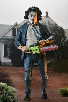 Ultimate Leatherface (Pretty Woman Mask) Actionfigur 50th Anniversary, Texas Chainsaw Massacre, 18 cm