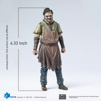 Leatherface (Killing Mask) Actionfigur 1:18 Exquisite Mini, Michael Bay's Texas Chainsaw Massacre (2003), 11 cm