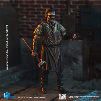 Leatherface (Killing Mask) Actionfigur 1:18 Exquisite Mini, Michael Bay's Texas Chainsaw Massacre (2003), 11 cm