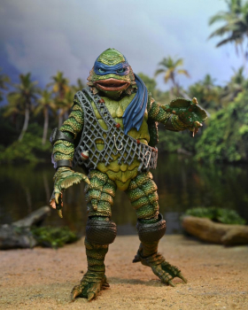 Ultimate Leonardo as The Creature Actionfigur, Universal Monsters x Teenage Mutant Ninja Turtles, 18 cm