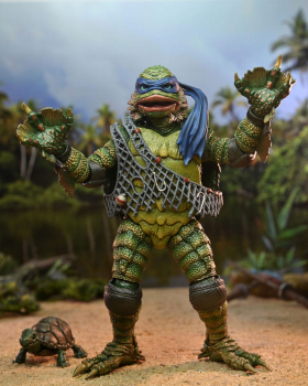 Ultimate Leonardo as The Creature Actionfigur, Universal Monsters x Teenage Mutant Ninja Turtles, 18 cm