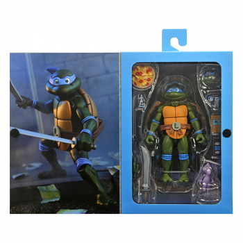 Ultimate Leonardo (Cartoon) Actionfigur VHS Style, Teenage Mutant Ninja Turtles, 18 cm