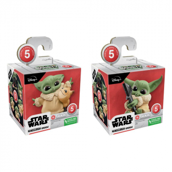 Grogu (Loth-Cat Cuddles & Darksaber Discovery) Mini-Figuren Bounty Collection Serie 5, Star Wars: The Mandalorian, 6 cm