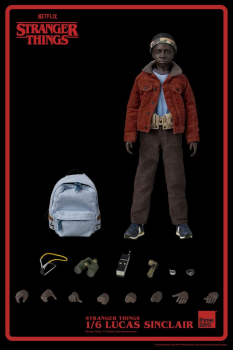 Lucas Sinclair Action Figure 1/6, Stranger Things, 24 cm