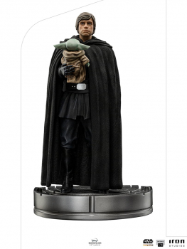 Luke Skywalker and Grogu Statue 1:10 Art Scale, Star Wars: The Mandalorian, 21 cm