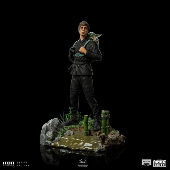 Luke Skywalker & Grogu (Training Ver.) Statue 1:10 Art Scale, Star Wars: The Book of Boba Fett, 20 cm