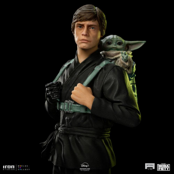 Luke Skywalker & Grogu (Training Ver.) Statue 1:10 Art Scale, Star Wars: The Book of Boba Fett, 20 cm