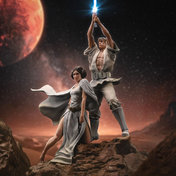 Luke and Leia (Movie Poster) Statue 1/10 Art Scale Deluxe, Star Wars: Episode IV, 41 cm