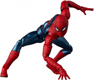 Spider-Man (New Red & Blue Suit) Action Figure MAFEX, Spider-Man: No Way Home, 15 cm