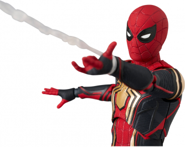 Spider-Man (Integrated Suit) Action Figure MAFEX, Spider-Man: No Way Home, 15 cm