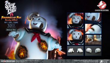 Stay Puft Marshmallow Man (Burning Edition) Vinyl-Figur Deluxe Version, Ghostbusters, 30 cm