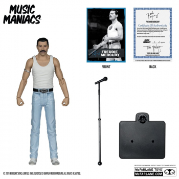 Freddie Mercury Actionfigur Music Maniacs Rock, 15 cm