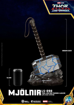 Mjolnir Statue Life-Size, Thor: Love and Thunder, 53 cm