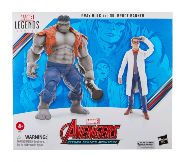 Gray Hulk & Dr. Bruce Banner Actionfiguren-Doppelpack Marvel Legends, Avengers 60th Anniversary, 15 cm