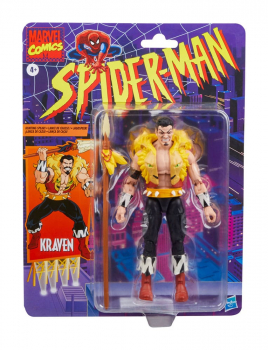 Kraven Action Figure Marvel Legends Retro Collection Exclusive, Spider-Man, 15 cm