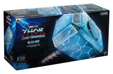 Mjolnir Elektronischer Hammer 1:1 Replik Marvel Legends, Thor: Love and Thunder, 49 cm