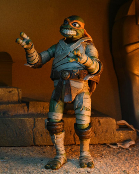 Ultimate Michelangelo as The Mummy Actionfigur, Universal Monsters x Teenage Mutant Ninja Turtles, 18 cm