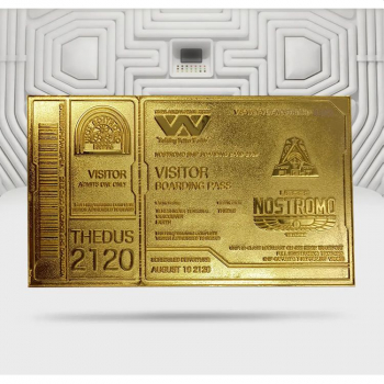 Nostromo Boarding Ticket (vergoldet) Limited Edition, Alien