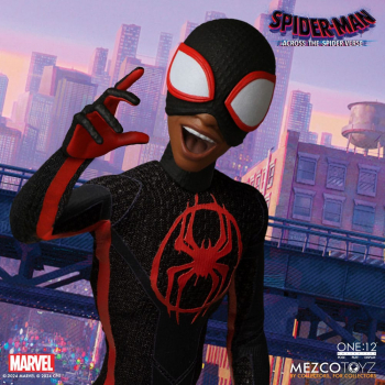 Miles Morales Actionfigur 1:12 Mezco, Spider-Man: Across the Spider-Verse, 17 cm