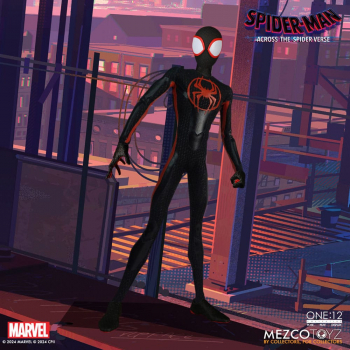 Miles Morales Actionfigur 1:12 Mezco, Spider-Man: Across the Spider-Verse, 17 cm