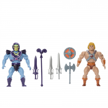 He-Man & Skeletor Action Figures MOTU Origins 80th Anniversary, Masters of the Universe, 14 cm