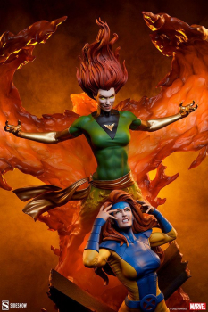 Phoenix and Jean Grey Statue Sideshow, Marvel, 66 cm