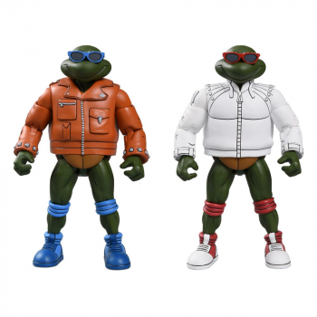 Punk Leo & Punk Raph (Cartoon) Actionfiguren, Teenage Mutant Ninja Turtles, 18 cm