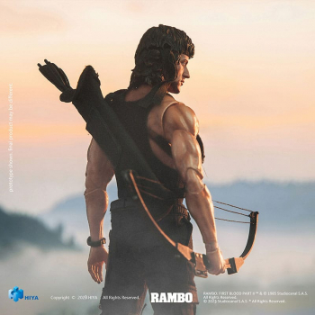 John Rambo Actionfigur 1:12 Exquisite Super Series, Rambo II, 16 cm