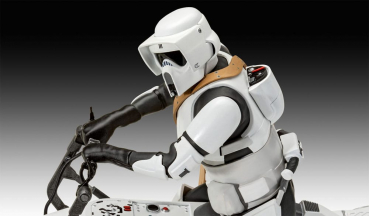 Speeder Bike Modellbausatz 1:12, Star Wars: The Mandalorian, 26 cm