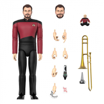 Commander Riker Action Figure Ultimates, Star Trek: The Next Generation, 18 cm