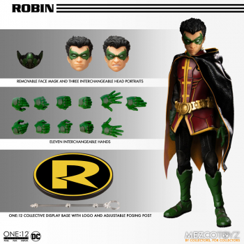 Robin Action Figure 1/12 Mezco, DC Comics, 16 cm