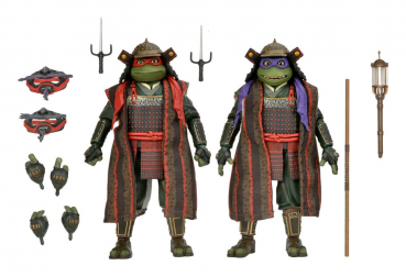 Samurai Donatello & Raphael Actionfiguren, Turtles III, 18 cm