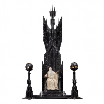 Saruman der Weiße auf Thron Statue 1:6, Der Herr der Ringe, 110 cm